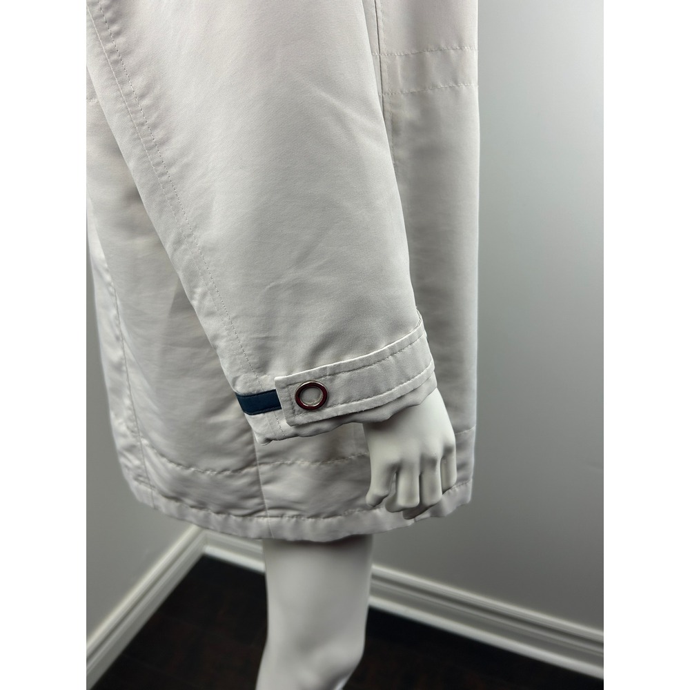 London Fog Rain Jacket Womens Large Zip Snap Lightweight Beige - Picture 5 of 16